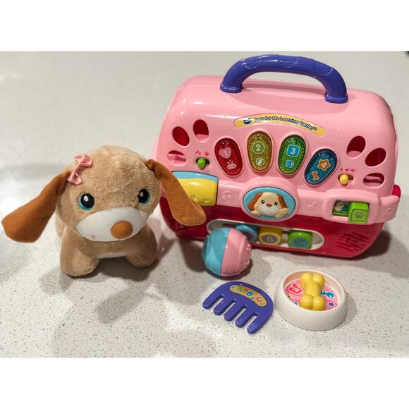 VTech Care for Me Learning Carrier - Puppy & Accessories Interactive Toddler Toy - Picture 1 of 2
